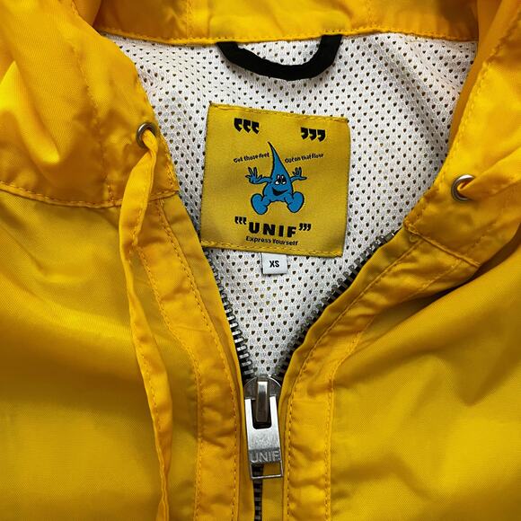 UNIF Break Jacket Size XS Hood Oversized Full Zip Pockets Lined - Picture 3 of 14